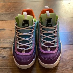 Rainbow Fila Disruptors